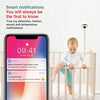 invidyo WiFi Baby Monitor with Camera and Audio: Sleep Tracking, Cry Alerts, Cough Detection | Wireless Pan & Tilt Smart Phone App 1080P Full HD Video