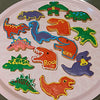 LUBTOSMN New Dinosaur Cookie Cutter Set-7 Piece-Dinosaur Footprint and Head, Tyrannosaurus(T-Rex), Brontosaurs, Spinosaurus, Triceratops, Pterodactyl, Baking Mold for Kids Dinosaur Birthday Party