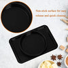 Tebery 5 Pack Nonstick Bakeware Set Includes Cookie Sheet, Loaf Pan, Square Pan, Round Cake Pan, 12 Cups Muffin Pan
