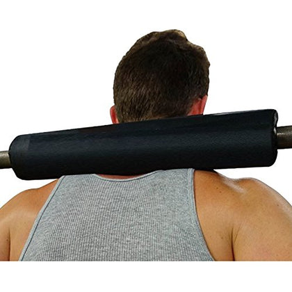 Dark Iron Fitness Barbell Pad - 15-inch, Extra Thick, Padded Cushion for Squat, Hip Thrust, Weight Training and Lunge Exercises - Squat Rack Accessories