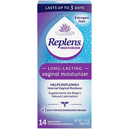 Replens Long-Lasting Vaginal Moisturizer, 14ct with reusable applicator