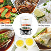 Aigostar 9.6 QT Food Steamer for Cooking, Electric Food Vegetable Steamer with BPA-Free 3 Tier Stackable Baskets, 800W Fast Heating, 60-min Timer, Auto Shutoff & Boil Dry Protection, Stainless Steel