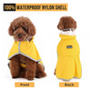 SlowTon Dog Raincoat, Adjustable Dog Rain Jacket Clear Hooded Double Layer, Waterproof Dog Poncho with Reflective Strip Straps and Storage Pocket for Small Medium Large Dog(XL)