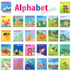 26 Pieces Soft Alphabet Cards with Cloth Storage Bag for Babies Infants, Toddlers and Kids ABCs Learning Flash Cards, Best Early Educational Toys for 0 1 2 3 Years Old Boys and Girls
