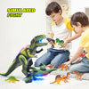 2 Sets Electronic Dinosaur Toy,BFUNTOYS Remote Control and Walking Toys for Kids 3 4 5 6 7 8+Years Old Boys Girls with Dance&Fight Mode, Roar&Light,Big Robot T-Rex Gifts Toddler