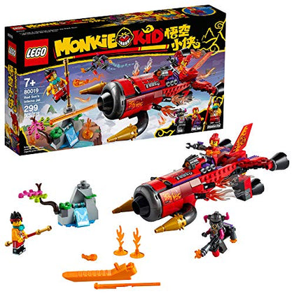 LEGO Monkie Kid Red Sons Inferno Jet 80019 Building Kit (299 Pieces)