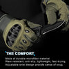 WTACTFUL Touchscreen Motorcycle Tactical Gloves for Men for Airsoft Paintball Cycling Motorbike MTB Bike ATV Hunting Hiking Riding Work Outdoor Sport Work Gloves Green Medium