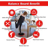 NALANDA Wobble Balance Board, Core Trainer for Balance Training and Exercising, Healthy Material Non-Skid TPE Bump Surface, Stability Board for Kids and Adults Black