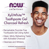 NOW Solutions, Xyliwhite Toothpaste Gel, Charcoal Refresh With Activated Charcoal, Cleanses and Whitens, Fresh Taste, 6.4-Ounce