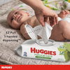 Huggies Natural Care Sensitive Baby Wipes, Unscented, Hypoallergenic, 99% Purified Water, 10 Flip-Top Packs (560 Wipes Total)
