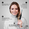 Aquasonic Black Series Ultra Whitening Toothbrush - ADA Accepted Power Toothbrush - 8 Brush Heads & Travel Case - 40,000 VPM Electric Motor & Wireless Charging - 4 Modes w Smart Timer