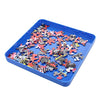 Jigitz Jigsaw Puzzle Sorter Trays in Blue - 6 Pack Plastic Puzzle Organizer Puzzle Stacking Trays for Large Puzzles