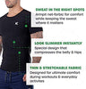 Kewlioo Mens Sauna Suit Shirt - Heat Trapping Sweat Compression Apparel Vest, Shapewear Top, Gym Exercise Versatile Heat Shaper Jacket (Black, S)