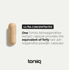 Toniiq 52,000mg 40x Concentrated Extract - 25% Withanolides - Ultra High Strength Ashwagandha Capsules - Wild Harvested in India - Highly Concentrated and Bioavailable Supplement- 120 Veggie Capsules