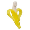 Baby Banana Yellow Banana Infant Toothbrush, Easy to Hold, Made in the USA, Train Infants Babies and Toddlers for Oral Hygiene, Teether Effect for Sore Gums, 4.33