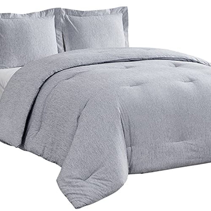 Bedsure Queen Comforter Set Kids - Blue Queen Size Comforter, Soft Bedding for All Seasons, Cationic Dyed Bedding Set, 3 Pieces, 1 Comforter (90