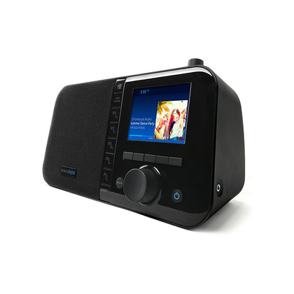 Grace Digital Mondo Elite Smart Internet Radio, Bluetooth, Wi-Fi, 7-Day Alarm - Microphone-Free (Black)
