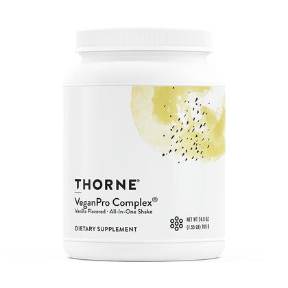 THORNE VeganPro Complex - All-in-One Vegan Protein Powder with Vitamins, Omega-3s, B12, and Amino Acids - Foundational, Immune and Sports Performance Support - Vanilla Flavor - 24.4 Oz
