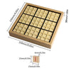 Andux Wooden Sudoku Puzzle Board Game with Drawer SD-02 (Black)