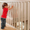 Kidkusion Indoor/Outdoor Banister Guard | Made in USA | Clear | 15' L x 33