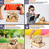 Solar Wooden Marble Run for Kids 8-12 - Wood 3D Puzzle - Building Blocks Toy & Construction Play Set - Marble Maze Track & Race Game- Educational Science Experiment & STEM Learning Gift for Boys Girls