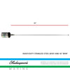 Shakespeare 5241-R Low Profile 3' VHF Marine Antenna