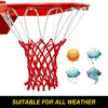 ProSlam Premium Quality Professional Heavy Duty Basketball Net Replacement - All Weather Anti Whip, Fits Standard Indoor or Outdoor Rims (Professional Standard Size, Red&White)