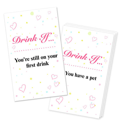 30 Drink If Bachelorette Party Game Cards, Girls Night Out Activity, Bridal Shower Party Game Cards,Bachelorette Party Ideas Game Supplies