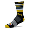 For Bare Feet Pittsburgh Steelers Rave Crew Socks