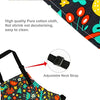 Children Chef Aprons, Pure Cotton Kids Aprons with Adjustable Neck Strap and Pocket Black Children Artists Aprons for Boys and Girls Cooking Baking Painting Aprons in 2 Sizes (Black 1, S)