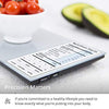 Greater Goods Nutrition Scale, Food Grade Glass, Calorie Counting Scale, Meal Prep Scale, and Weight Loss Scale, Designed in St. Louis, Silver