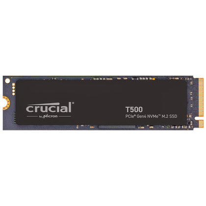 Crucial T500 2TB Gen4 NVMe M.2 Internal Gaming SSD, Up to 7400MB/s, Laptop & Desktop Compatible + 1mo Adobe CC All Apps - CT2000T500SSD8