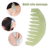 Janedream Jade Stone Massage Comb Traditional Natural Jade Massager Acupuncture Head Therapy Trigger Point Treatment