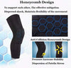 LARDROK Breathable Basketball Shooting Sport Safety Kneepad Honeycomb Pad Bumper Brace Kneelet Protective Knee pads rodilleras (Medium, Black)