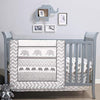 The Peanutshell Elephant Walk Crib Bedding Set - 3 Piece Unisex Nursery Set - Crib Quilt, Crib Sheet, Crib Skirt