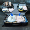 Amazon Basics Vacuum Compression Storage Bags With Hand Pump, Medium, 5-Pack, White, Sky Blue