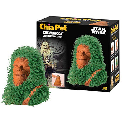 Chia Pet Star Wars Chewbacca with Seed Pack, Decorative Pottery Planter, Easy to Do and Fun to Grow, Novelty Gift, Perfect for Any Occasion