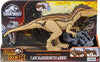 Mattel Jurassic World Mega Destroyers Carcharodontosaurus Posable Dinosaur Action Figure Toy with Attack & Breakout Features, Brown