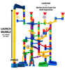Marble Run Launcher - Unleash Your Creativity with This Set, Includes Marble Launcher Base, Tubes, Top, and 5 Plastic Marbles, Educational STEM Toy, Build, Launch, and Watch Your Marbles Soar