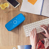 DOSS Bluetooth Speaker, SoundBox Touch Portable Wireless Speaker with 12W HD Sound and Bass, IPX5 Water-Resistant, 20H Playtime, Touch Control, Handsfree, Speaker for Home, Outdoor, Travel-Blue