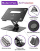 brocoon Laptop Stand, Adjustable Laptop MacBook Stand for Desk, Ergonomic Aluminum Computer Stand with Heat-Vent, Laptop Riser Compatible for 10-17