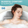Everlasting Comfort Luxury Bath Pillow - Head, Neck, Back Support Cushion for Bathtub, Spa, Soaking