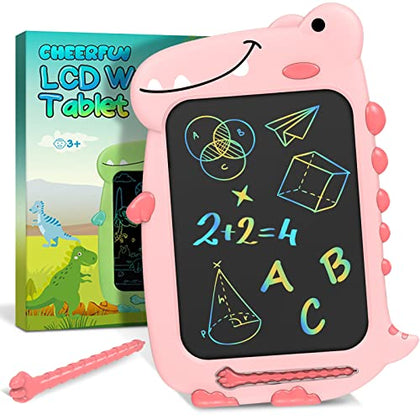 Toys for Girls Toddler Toys - CHEERFUN 10 Inch LCD Writing Tablet for Kids Toys Dinosaur Toys for 3 4 5 6 7 8 Year Old Girls Toddler Travel Road Trip Essential Toy Birthday Gifts Kids