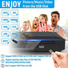 Mini DVD Player for TV, Region Free HD 1080P Supported with HDMI/AV Cables, USB Input, Contain Remote Control for DVD Player, Support PAL/NTSC System