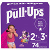 Pull-Ups Girls' Potty Training Pants Training Underwear Size 4, 2T-3T, 74 Ct