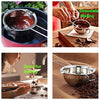 600ML Stainless Steel Double Boiler Pot with Heat Resistant Handle For Melting Chocolate, Butter,Candle and Soap Making