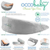 OCCObaby Pregnancy Wedge Pillow for Sleeping | Small Wedge Pillow for Travel for Back Support | Wedge Pillow for Side Sleeping | Belly Wedge Pillow