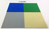 Brick Loot 10 Pack Compatible 5 X 5 inches Baseplates 16 x 16 Studs 16x16 - Variety Base Plate Pack Includes: Grey Green Blue and Tan, 100% fits Lego
