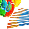 Paint Brushes Set for Acrylic Painting, 20 Pcs Oil Watercolor Acrylic Paint Brush, Artist Paintbrushes for Body Face Rock Canvas, Kids Adult Drawing Arts Crafts Supplies, Blue