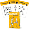 NewMe Fitness Bodyweight Workout Cards, Instructional Fitness Deck for Women & Men, Beginner Fitness Guide to Training Exercises at Home or Gym (Bodyweight, Vol 1)